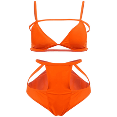 FINEJO Women's Sexy Push Up Bandage Bikini Set