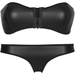 Pandolah Luxury Zip Top Diving Suit Neoprene Bikini Set